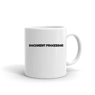 Document Processor Fun Style mug preview