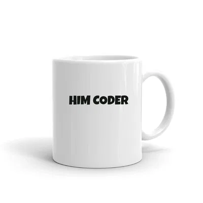 Him Coder Fun Style mug preview