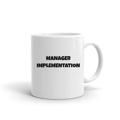 Manager Implementation Fun Style mug preview