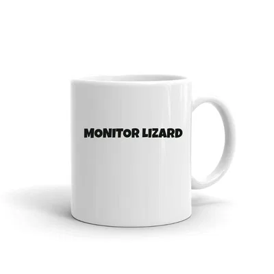 Monitor Lizard Fun Style mug preview