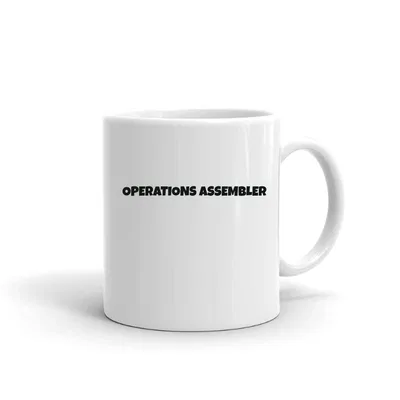 Operations Assembler Fun Style mug preview