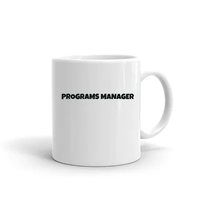 Programs Manager Fun Style mug preview