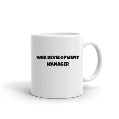 Web Development Manager Fun Style mug preview