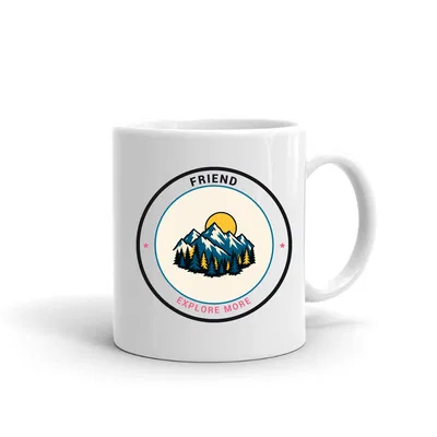 Friend Mountain Badge mug preview