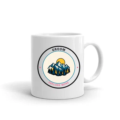 Groom Mountain Badge mug preview