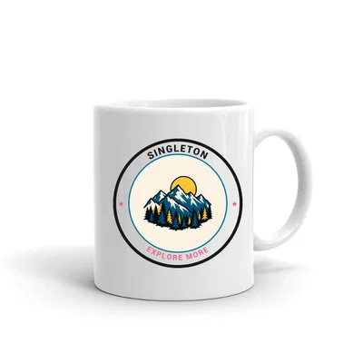 Singleton Mountain Badge mug preview