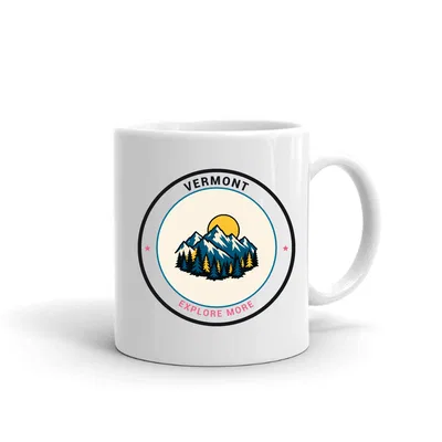 Vermont Mountain Badge mug preview