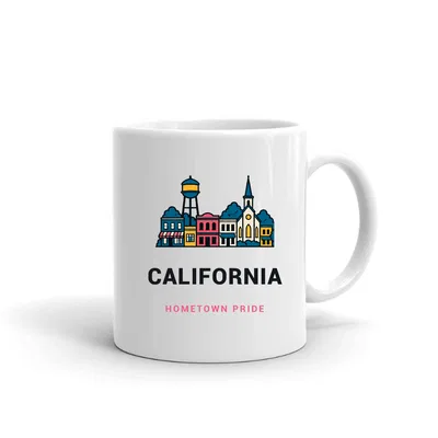 California Hometown Main Street mug preview