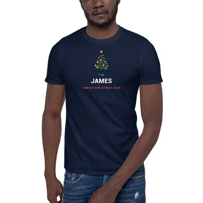 The James Family Christmas dark tee preview