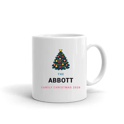 The Abbott Family Christmas mug preview