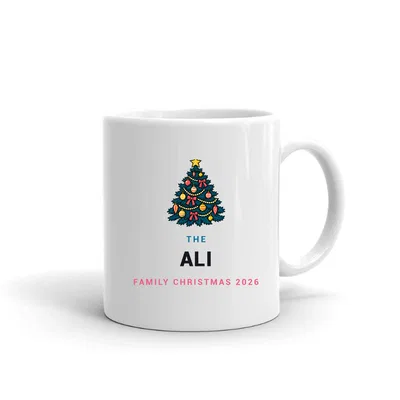 The Ali Family Christmas mug preview