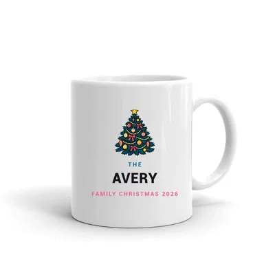 The Avery Family Christmas mug preview