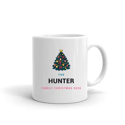 The Hunter Family Christmas mug preview