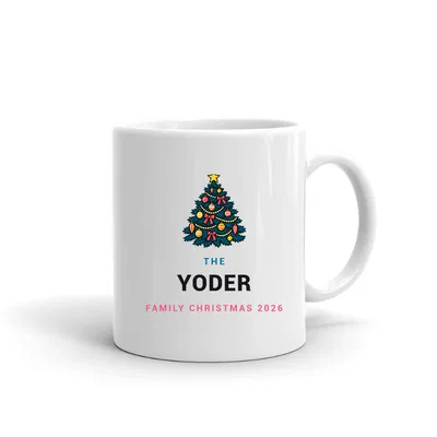 The Yoder Family Christmas mug preview