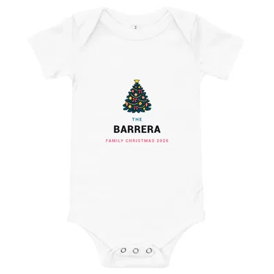 The Barrera Family Christmas onesie preview