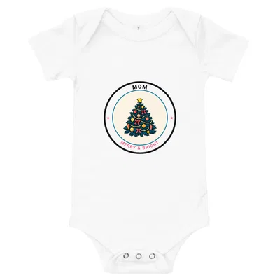 Mom Merry & Bright onesie preview