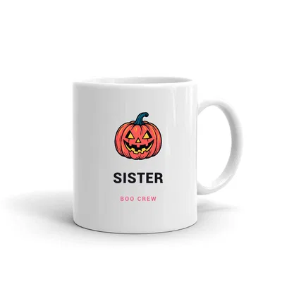 Sister Boo Crew mug preview