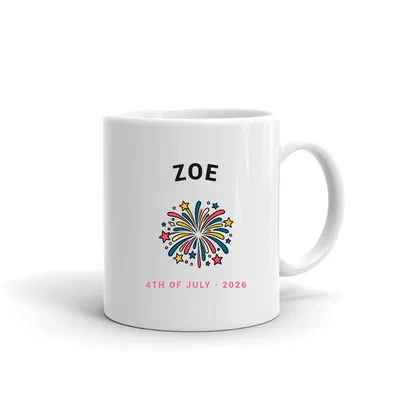 Zoe Fourth of July mug preview
