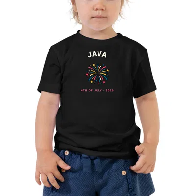Java Fourth of July kids dark tee preview