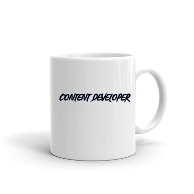 Content Developer Slasher Style mug preview