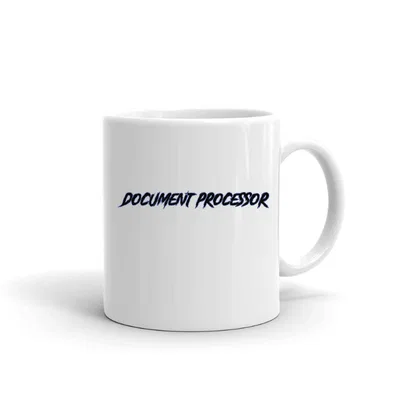 Document Processor Slasher Style mug preview