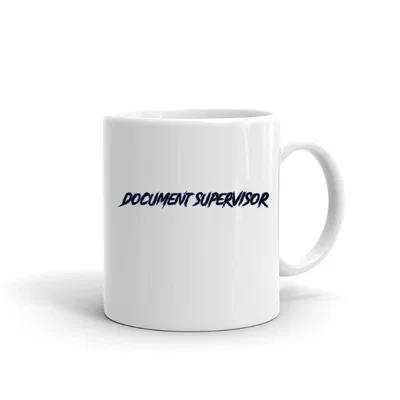 Document Supervisor Slasher Style mug preview