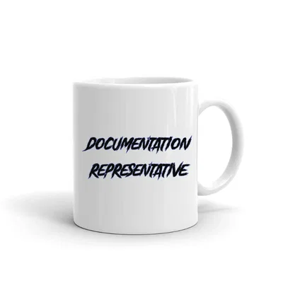 Documentation Representative Slasher Style mug preview