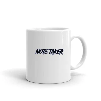 Note Taker Slasher Style mug preview