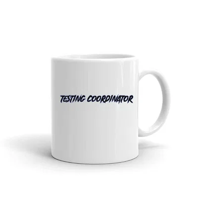 Testing Coordinator Slasher Style mug preview