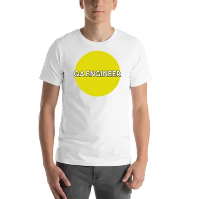 Yellow Dot Qa Engineer tee preview
