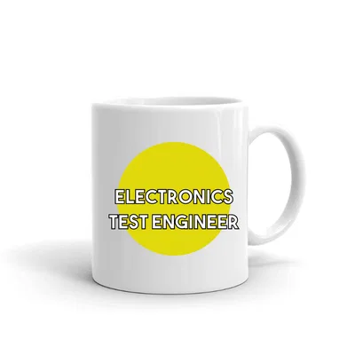 Yellow Dot Electronics Test Engineer mug preview