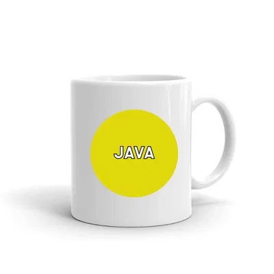 Yellow Dot Java mug preview