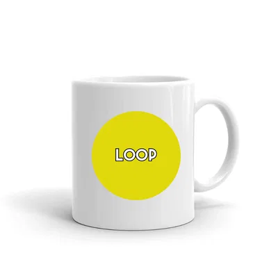 Yellow Dot Loop mug preview