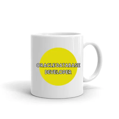 Yellow Dot Oracle Database Developer mug preview