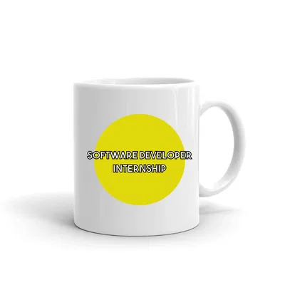 Yellow Dot Software Developer Internship mug preview