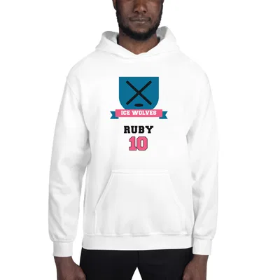 Ruby Hockey Shield hoodie preview