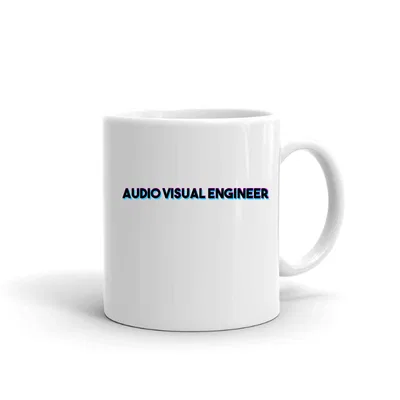 Tri Color Audio Visual Engineer mug preview