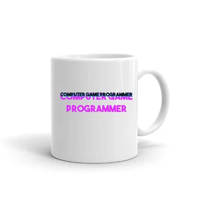 Tri Color Computer Game Programmer mug preview