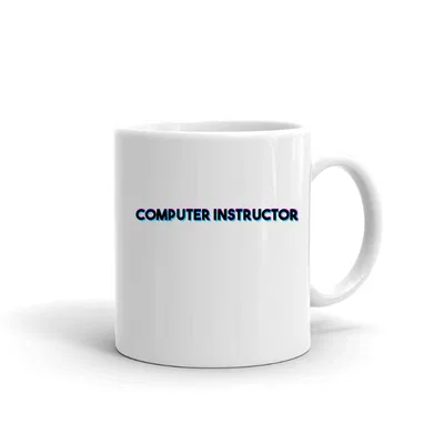 Tri Color Computer Instructor mug preview