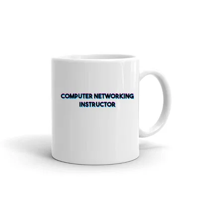 Tri Color Computer Networking Instructor mug preview