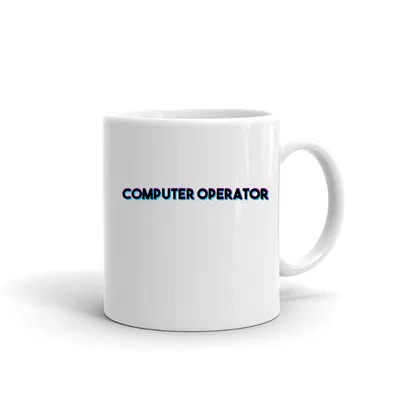 Tri Color Computer Operator mug preview