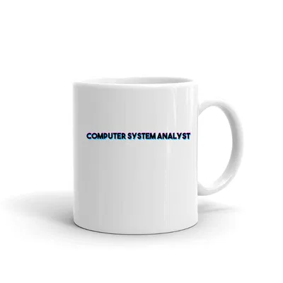 Tri Color Computer System Analyst mug preview