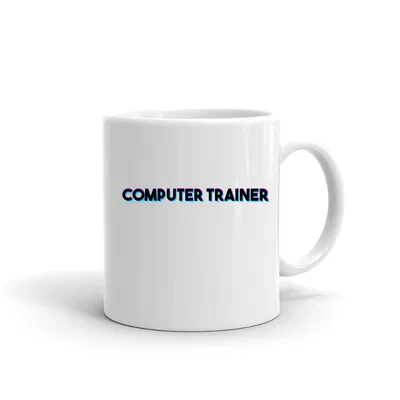 Tri Color Computer Trainer mug preview
