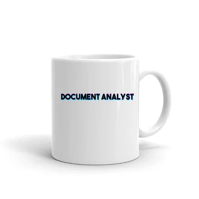 Tri Color Document Analyst mug preview
