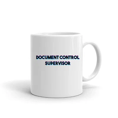 Tri Color Document Control Supervisor mug preview