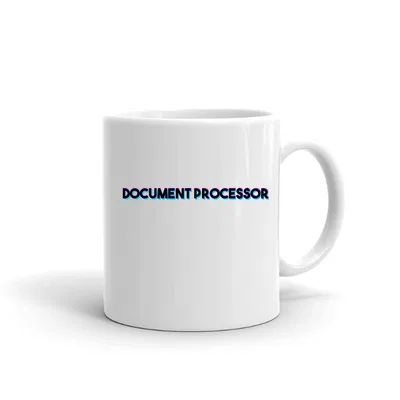 Tri Color Document Processor mug preview