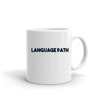 Tri Color Language Path mug preview