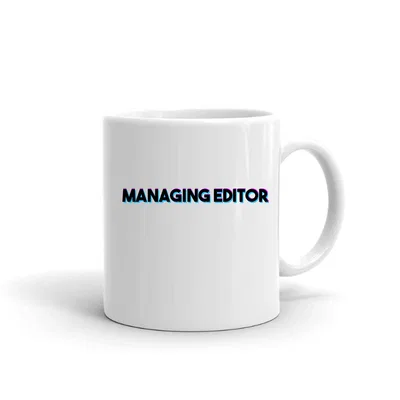 Tri Color Managing Editor mug preview
