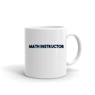 Tri Color Math Instructor mug preview