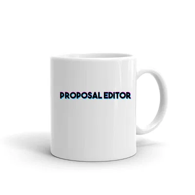 Tri Color Proposal Editor mug preview